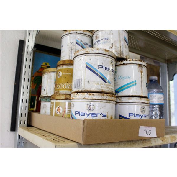 Vintage tobacco tins