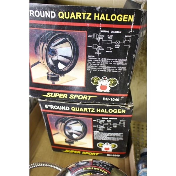 Tail light assemblies, Round Quartz Halogen lights