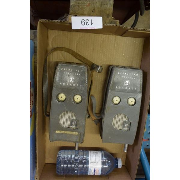 Vintage Johnson walkie talkies