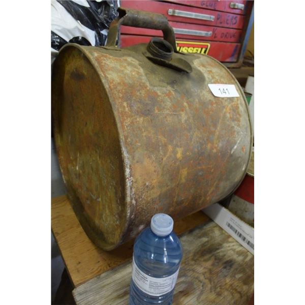 Vintage metal gas can
