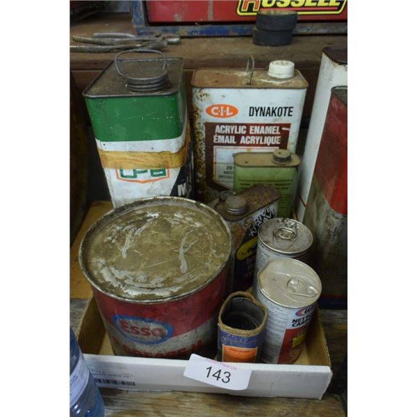 Collection of shop chemicals