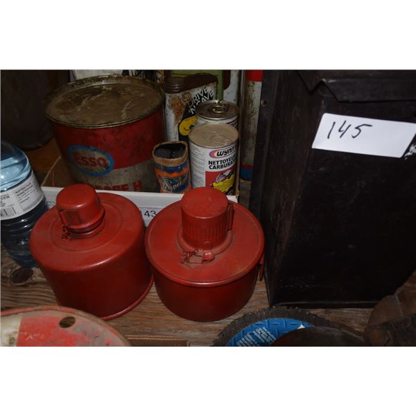 Vintage road safety flares in Original Metal Box