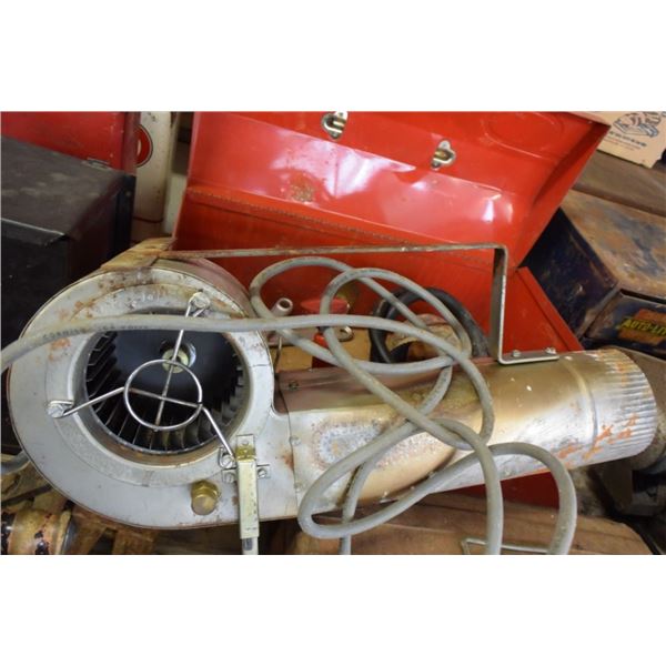 Propane heater blower motor