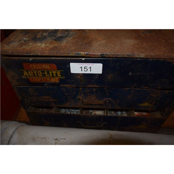 Auto-lite parts organizer, misc nuts and bolts