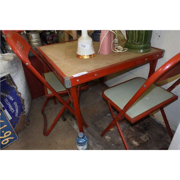 Children's folding card table w/ 2 folding chairs