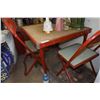 Image 1 : Children's folding card table w/ 2 folding chairs