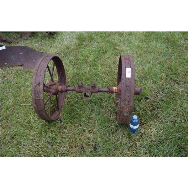 Small antique wheel assembly