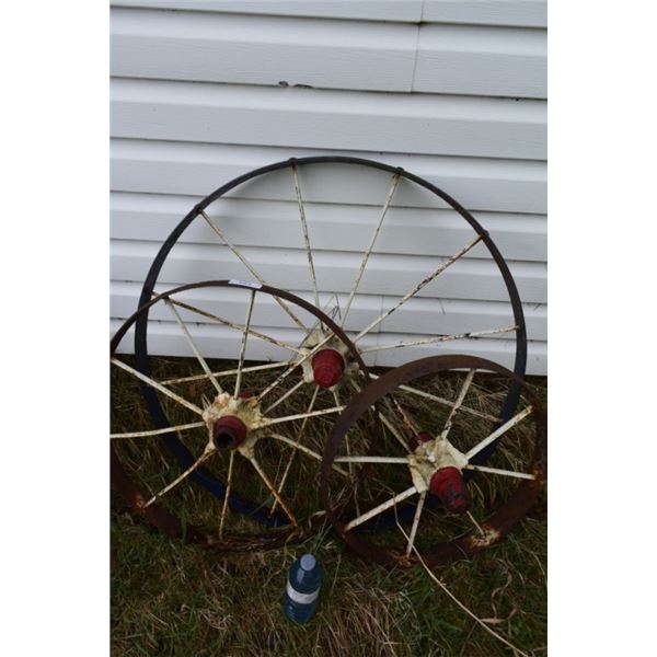 Vintage wagon wheels