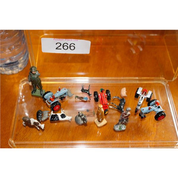 Vintage miniature farm toys,