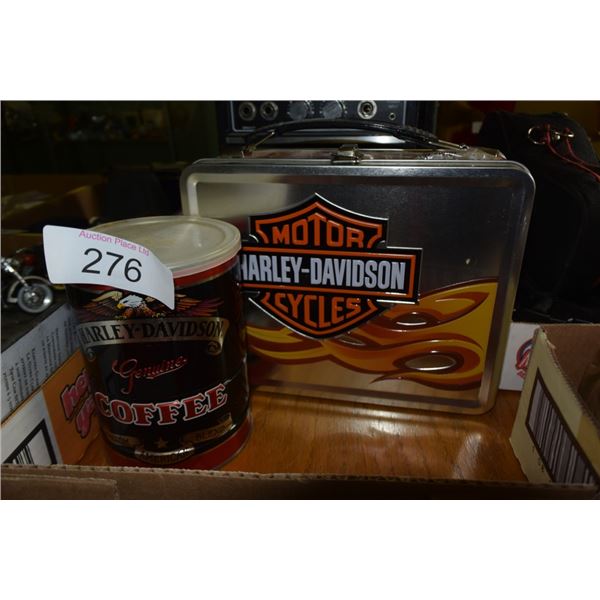 Harley davidson coffee tin, Harley davidson