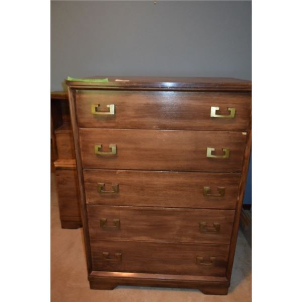 5-drawer 32"x19"x47" wooden dresser