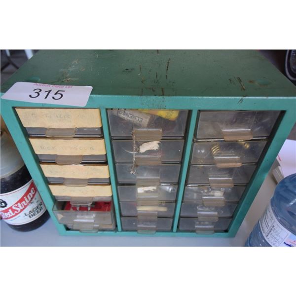 Parts organizer, lightbulbs, electrical