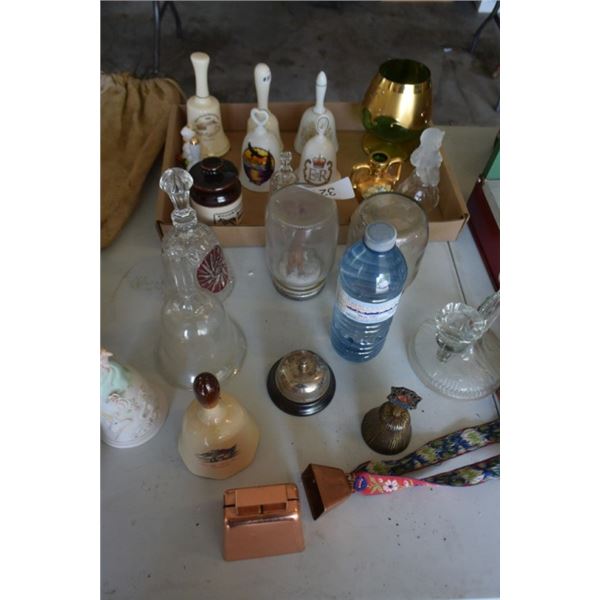 decorative bells, candlestick, cup