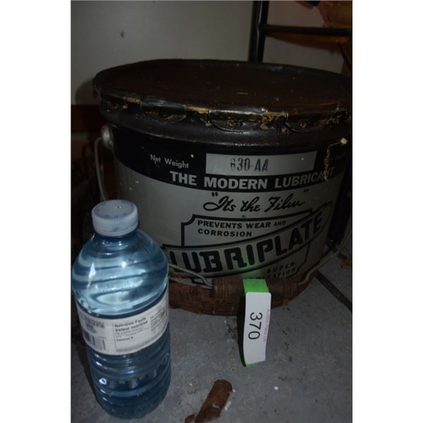 Vintage lubriplate bucket