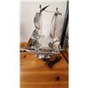 Image 3 : Chrome sail boat model  c/w light