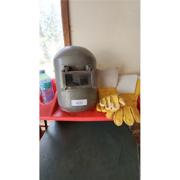 welding gloves & face shield