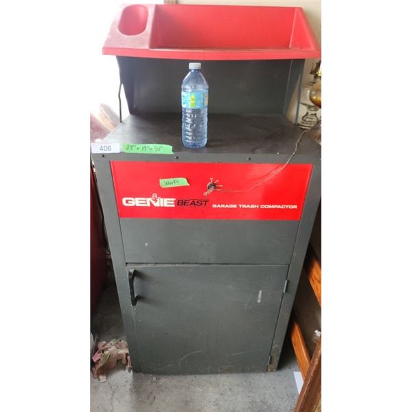 Genie Beast garage trash compactor 23"x19"x50" -