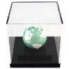 Image 1 : Barbados 2023 $5 Frozen Marble 3oz .999 Silver w/ Translucent Ice Blue & White Colour Application