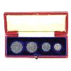 Image 1 : Great Britain 1906 Edward VII 4-Piece Maundy Set in Original Dated Case