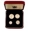 Image 1 : Great Britain 1953 4-Piece Maundy Money Set in Original Display Case! Low Mintage Year!