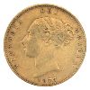 Image 2 : Great Britain Gold 1877 1/2 Sovereign VF-EF 