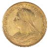 Image 2 : Great Britain Gold 1893 1/2 Sovereign BU 