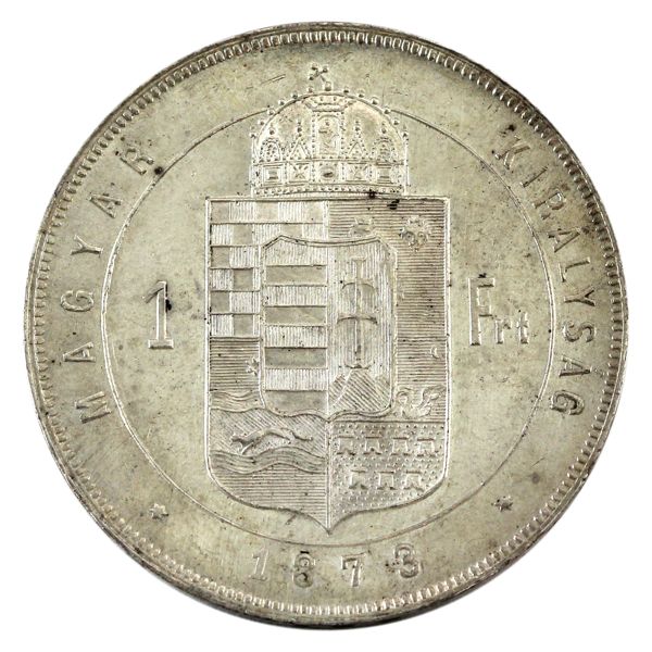 Hungary Silver 1873KB Forint BU