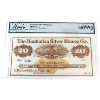 Image 8 : Manhattan Silver Mining Co 1870's  Austin, NV Legacy CUNC64 to GEM UNC66 Remainder Banknotes. 4pcs. 