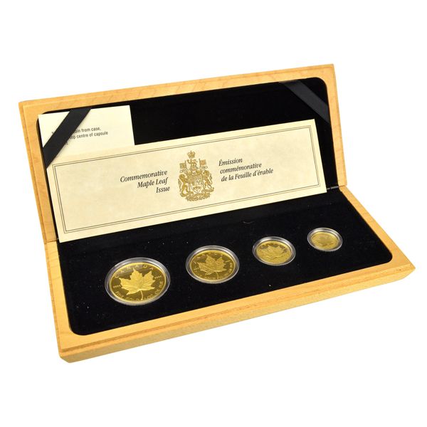 1989 Gold Commemorative Issue GML 4-Piece Set in Display Case (Tax Exempt)