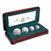 Image 1 : 2002 Platinum Great Blue Heron 4-Piece Fractional Set in Deluxe Wooden Display Case