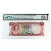 Image 5 : Bahamas 1965 Pick#19a Banknote $3 PMG GEM UNC65 EPQ 2 Signatures Printer TDLR SN: A332982