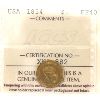 Image 1 : USA Gold 1854 Dollar Type 2, Small Indian Princess Head, ICCS EF40