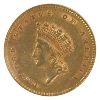 Image 2 : USA Gold 1854 Dollar Type 2, Small Indian Princess Head, ICCS EF40