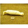 Image 1 : Alaska Native carved Ivory spotted seal 5.5" long (33)