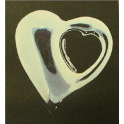 Heart Pendant 14K White gold, 2.2 grams, Estimated Retail Replacement cost $ 88.00 (12)