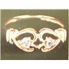 Image 1 : Tanzanite Lady's ring, 10K yellow gold, tanzanite round, faceted, approx. .20 carats, Clarity transp