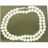 Image 1 : Cultured pearl necklace with 14K white gold clasp, cultured pearls spherical, 5.00 - 5.50mm, luster 