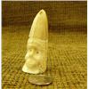 Image 3 : Carved ivory face 3" signed - unreadable (33)