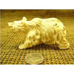 Very detailed and ornate bear made of ivory Russian Imported (33)