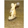 Image 2 : Alaska Native dancer with feathers made of bone 4" tall Imported (33)
