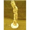 Image 1 : Very detailed and ornate carving of dragons made of bone 13" tall Imported retail price $1550.00 (33