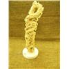Image 2 : Very detailed and ornate carving of dragons made of bone 13" tall Imported retail price $1550.00 (33