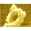 Image 3 : Very detailed and ornate carving of dragons made of bone 13" tall Imported retail price $1550.00 (33