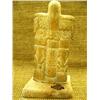 Image 2 : Southeast Alaskan looking bone sculpture of 3 totem poles presented as "West Coast Indian Style" 9.5