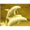 Image 4 : Porpoise sculpture made of antler on wood base 8" tall Imported (33)