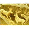 Image 3 : Antler carving of Elk 6" tall 9" width on wood base Imported (33)