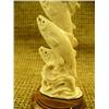 Image 5 : School of bone fish on wood base 6" tall Imported (33)