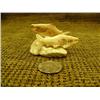Image 1 : 2 fossilized walrus ivory fish on bone base Imported (33)