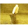 Image 2 : Bone carving of an eagle and salmon on bone base 5" tall Imported (33)