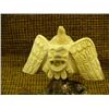 Image 5 : Bone carving of an eagle and salmon on bone base 5" tall Imported (33)